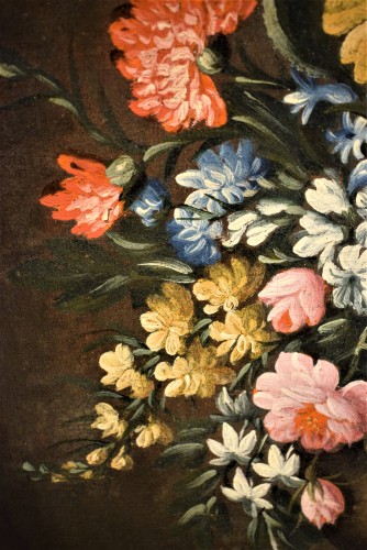 Paire de natures mortes de fleurs - Francesco Lavagna (1684-1724) - Romano Ischia